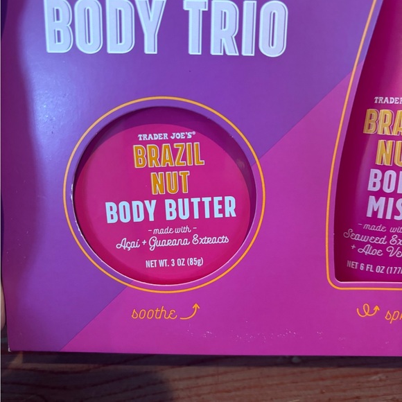 Limited Edition Trader Joe's Brazil Nut Body Trio NWT - Picture 3 of 7